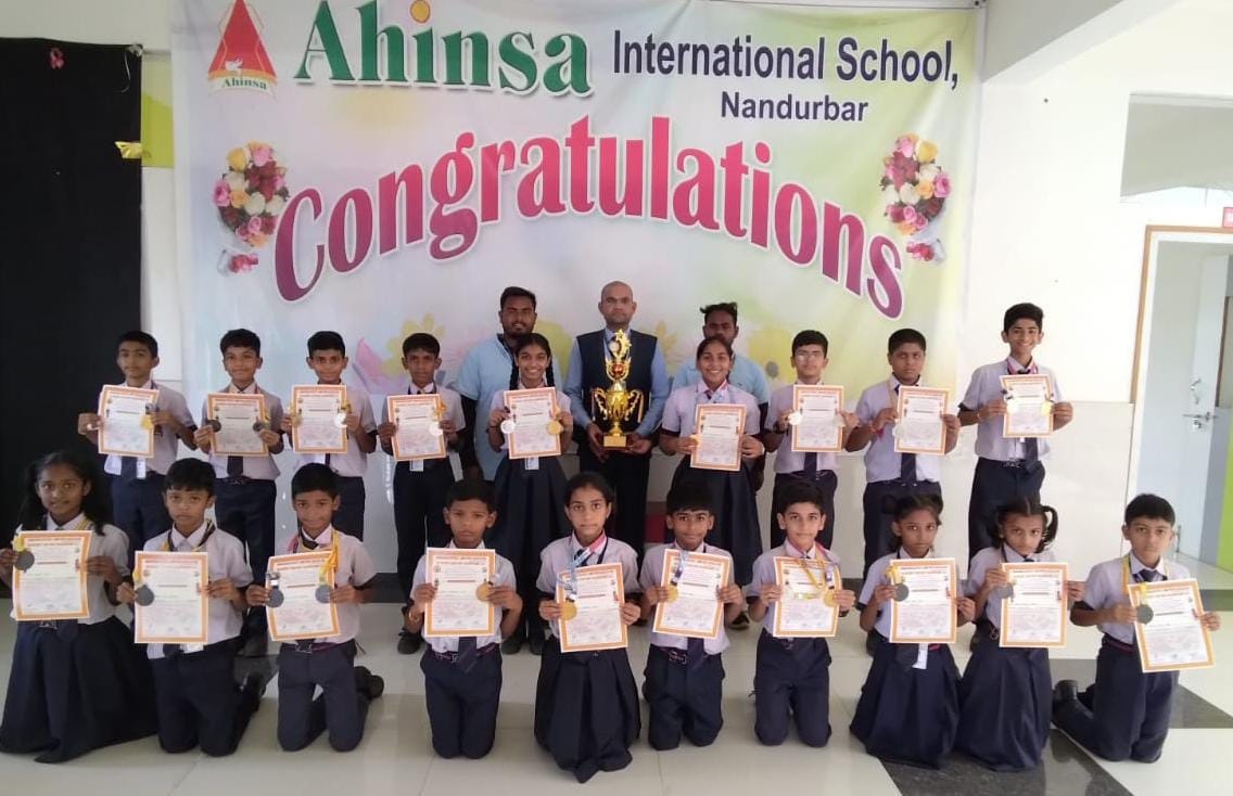 Ahinsa International School received 2nd place at Jump Rope Chhatrapati  Shivaji Chashak